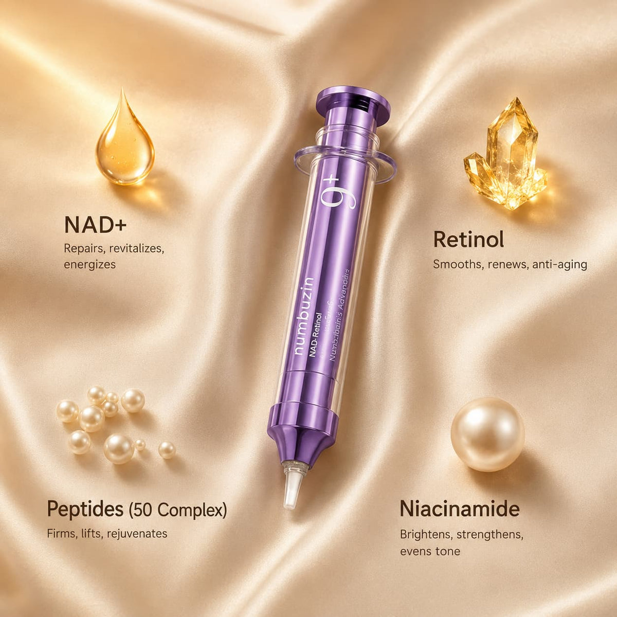 Numbuzin No.9 NAD+ Retinol Volumetox Eye Cream